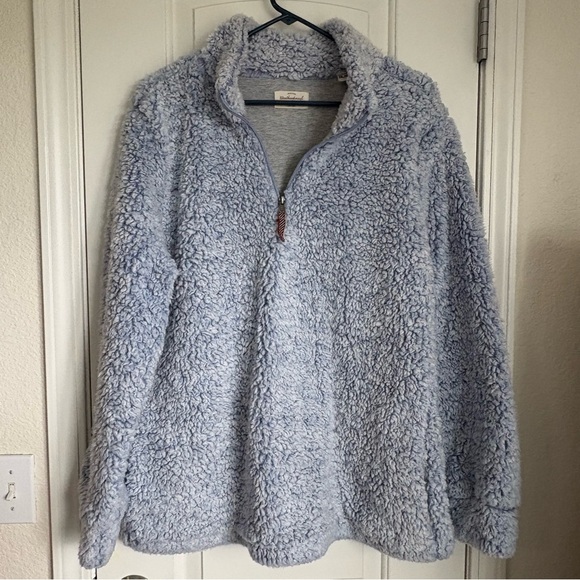 Weatherproof Sweaters - Original Weatherproof Vintage Women’s Faux Fur Sherpa Lined Quarter Zip Top -XXL
